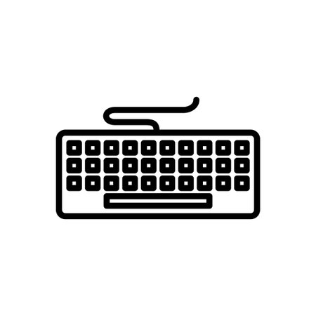 Keyboard icon vector.のイラスト素材
