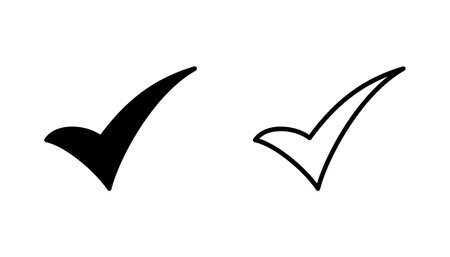 Check mark icon set. Check mark icon. Tick mark symbol vectorのイラスト素材