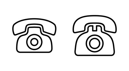 Telephone icon set. phone icon vector.のイラスト素材