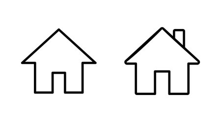 House icon set. Home icon vectorのイラスト素材