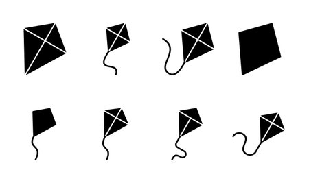 Kite icon set. kite vector icon.のイラスト素材