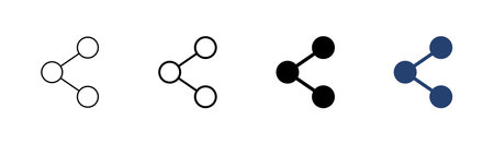 Share icon set. Sharing vector iconのイラスト素材