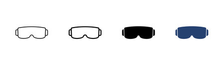 Glasses icon set. Glasses vector iconのイラスト素材