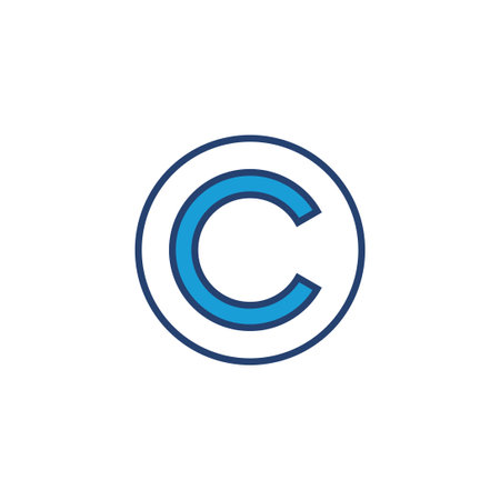 Copyright icon vector. copyright symbolsのイラスト素材