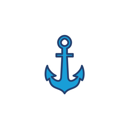 Anchor icon vector. Anchor symbol logo. Anchor marine icon.