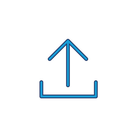 Upload icon vector. load data symbol