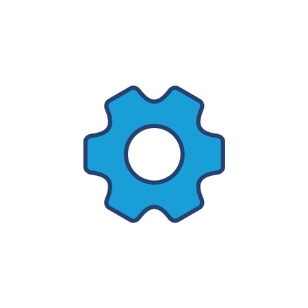 setting Icon Vector. Cog settings Icon Symbolのイラスト素材