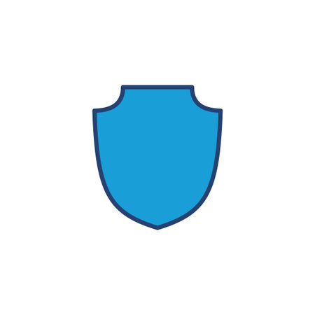 Shield icon vector. Protection icon vector. Security vector iconのイラスト素材