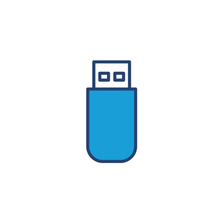 Usb icon vector. Flash disk icon vector
