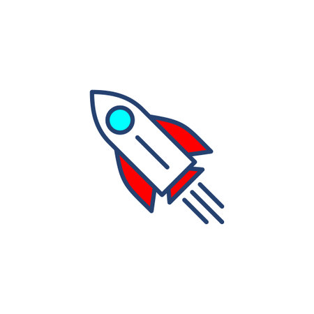 Rocket icon vector. Startup icon vector.のイラスト素材