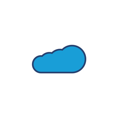 cloud icon vector. cloud vector icon