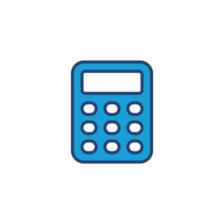 Calculator icon vector. Accounting calculator icon. calculator vectorのイラスト素材
