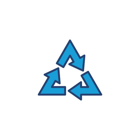 Recycle icon vector. Recycling vector icon.のイラスト素材