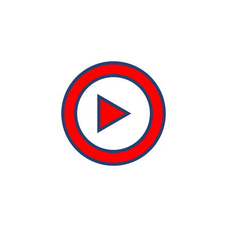 Play Icon vector. Play button vector iconのイラスト素材