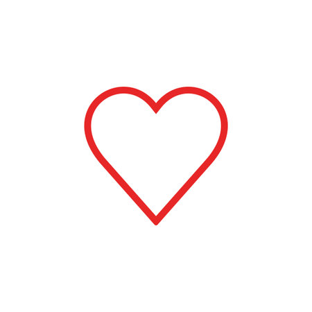 Love icon vector. Heart icon vector. Like icon vector.のイラスト素材