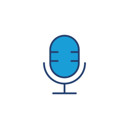 microphone icon vector. karaoke icon vectorのイラスト素材