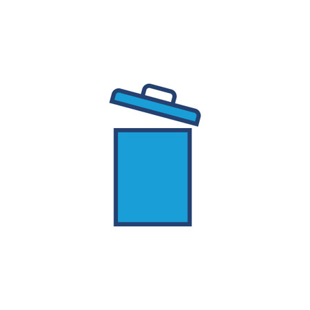 Trash icon vector. trash can icon. delete icon vector. garbageのイラスト素材