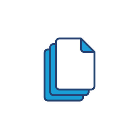Document icon vector. Paper icon. File Iconのイラスト素材
