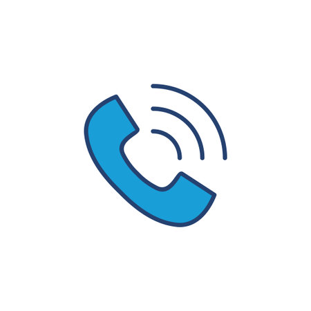 Call icon vector. telephone icon vector. phone icon vector. contact usのイラスト素材