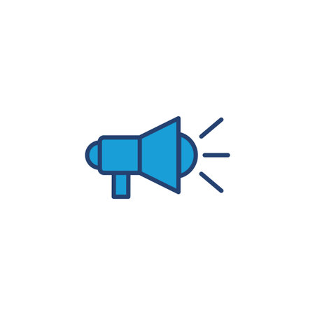 Megaphone icon vector. Loudspeaker icon vector.
