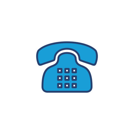Telephone icon vector. phone icon vector.のイラスト素材
