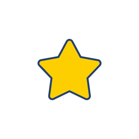 Star Icon vector. rating icon vector. favourite star iconのイラスト素材