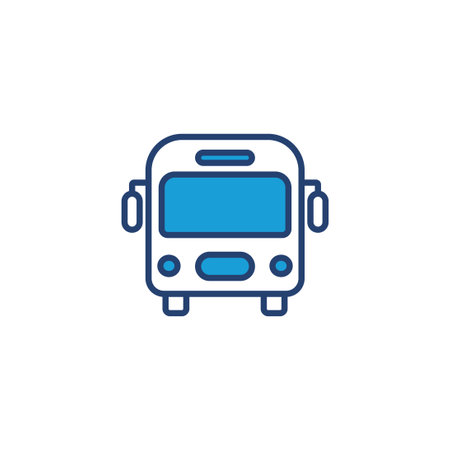 Bus icon vector. bus vector iconのイラスト素材