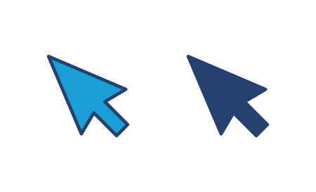 Click icon vector. pointer arrow icon. cursor icon vectorのイラスト素材