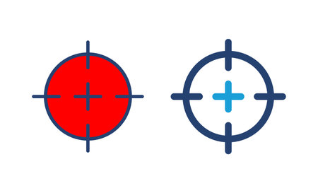 Target icon vector. goal icon vector. target marketing icon vectorのイラスト素材