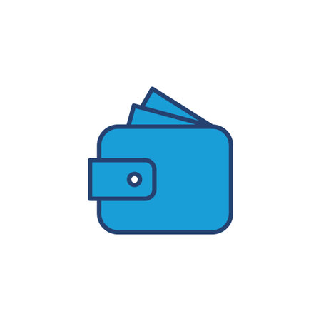 Wallet icon vector. wallet vector iconのイラスト素材