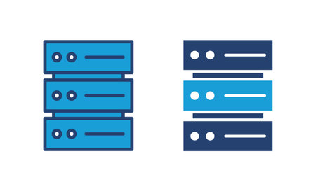 Database icon vector. database vector iconのイラスト素材