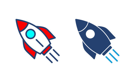 Rocket icon vector. Startup icon vector.のイラスト素材