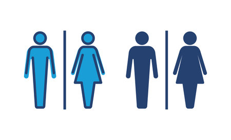 Toilet icon vector. restrooms icon vector. bathroom sign. wc, lavatoryのイラスト素材