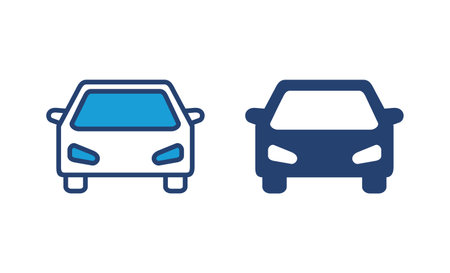 Car icon vector. car vector icon. small sedanのイラスト素材