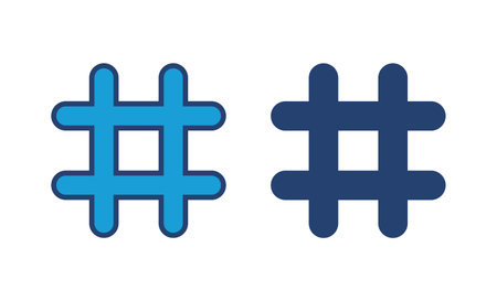 Hashtag icon vector. hashtag symbolのイラスト素材