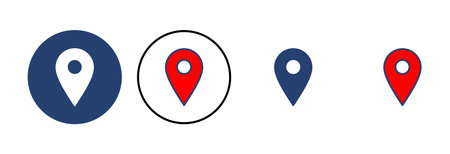 Pin icon vector. Location icon vector. destination icon. map pin