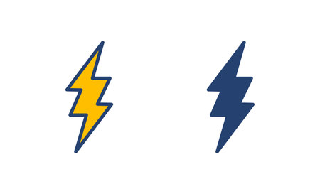 Lightning icon vector. electric icon vector. power icon. energy signのイラスト素材