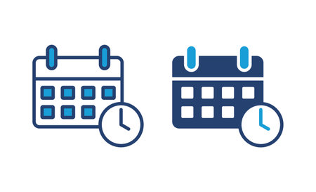 Calendar icon vector. Calender symbol. calendar vector iconのイラスト素材