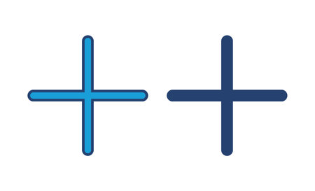 Plus Icon vector. Add plus iconのイラスト素材