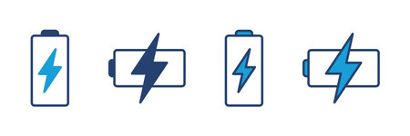 Battery vector icon. battery charge level. battery Charging iconのイラスト素材