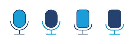 microphone icon vector. karaoke icon vectorのイラスト素材