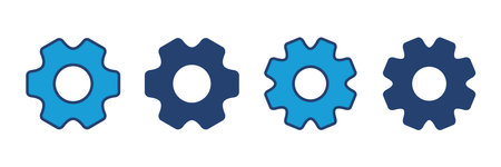 setting Icon Vector. Cog settings Icon Symbolのイラスト素材