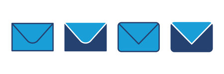 Mail icon vector. email icon vector. E-mail icon. Envelope illustrationのイラスト素材