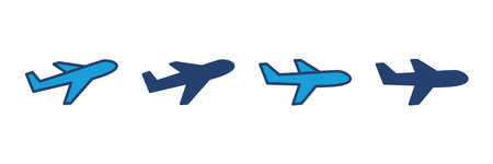 Plane icon vector. Airplane icon vector. Flight transport symbol. Travel illustration. Holiday symbolのイラスト素材