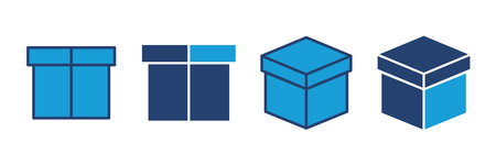 Box icon vector. box vector icon, package, parcelのイラスト素材