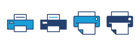 Print icon vector. printer icon vector.のイラスト素材