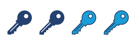 Key icon vector. Key vector icon. Key symbolのイラスト素材