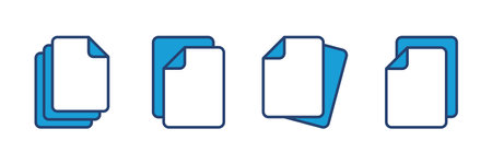 Document icon vector. Paper icon. File Iconのイラスト素材