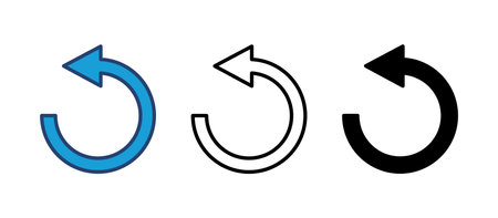 Refresh icon vector. Reload icon vector. Update icon.のイラスト素材
