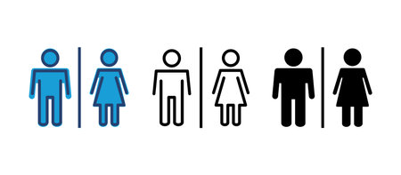 Toilet icon vector. restrooms icon vector. bathroom sign. wc, lavatoryのイラスト素材